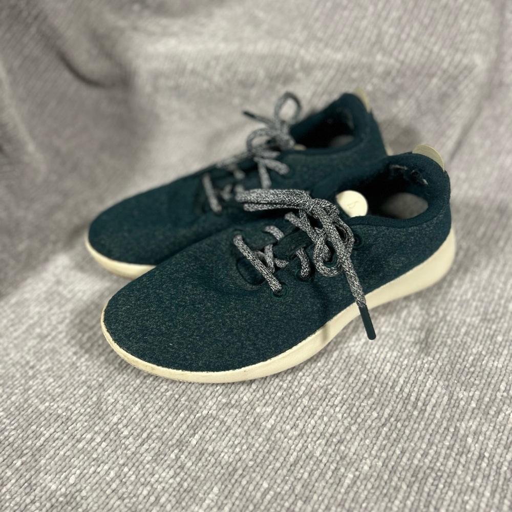 Allbirds Forest Green Sneakers with Off-White Soles